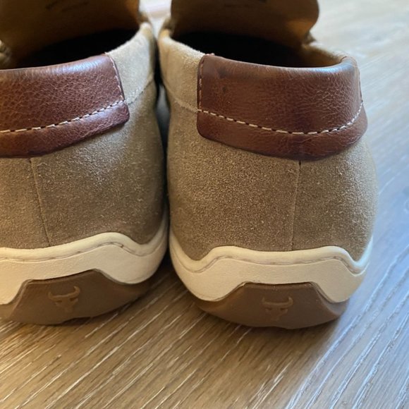 TRASK men Sheldon gray English suede loafer
